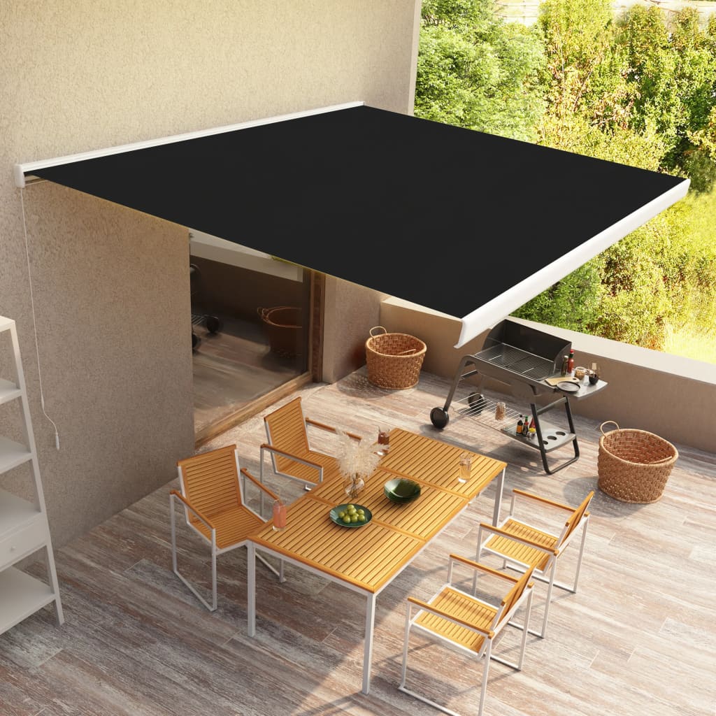 vidaXL Manual Cassette Awning 450x300 cm Anthracite