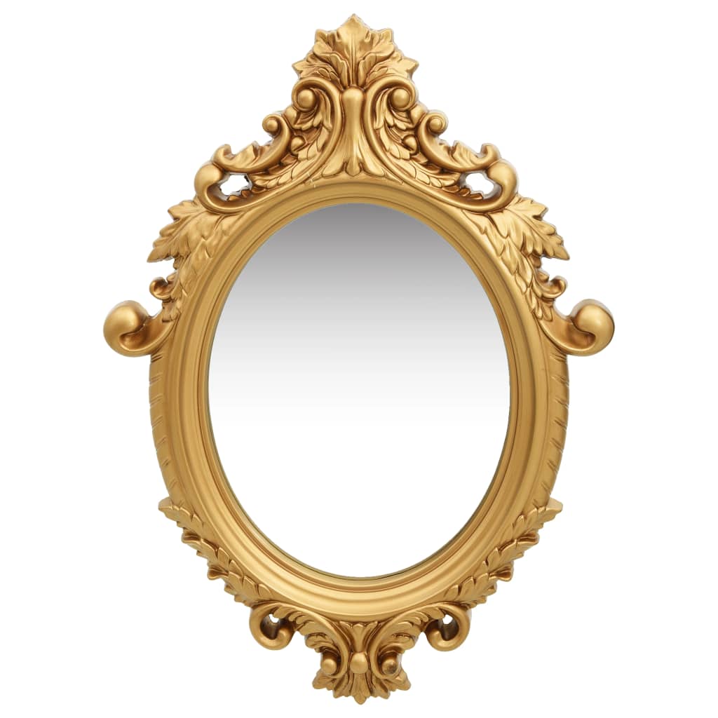 vidaXL Wall Mirror Castle Style 56x76 cm Gold