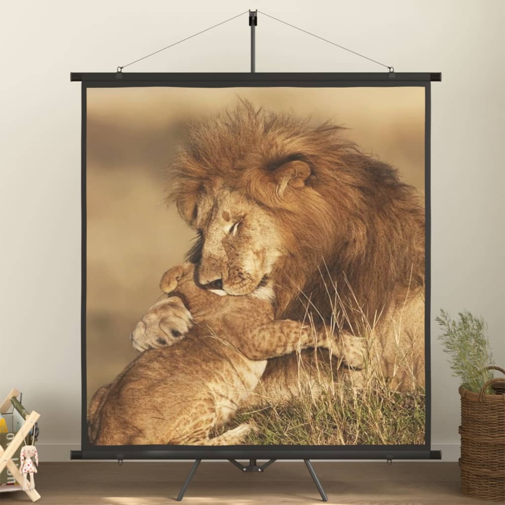 vidaXL Projection Screen with Tripod 63" 1:1