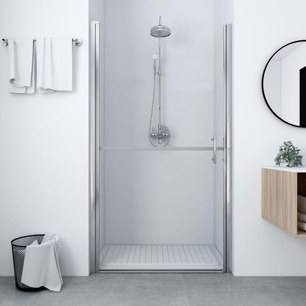 vidaXL Shower Door Tempered Glass 100x178 cm