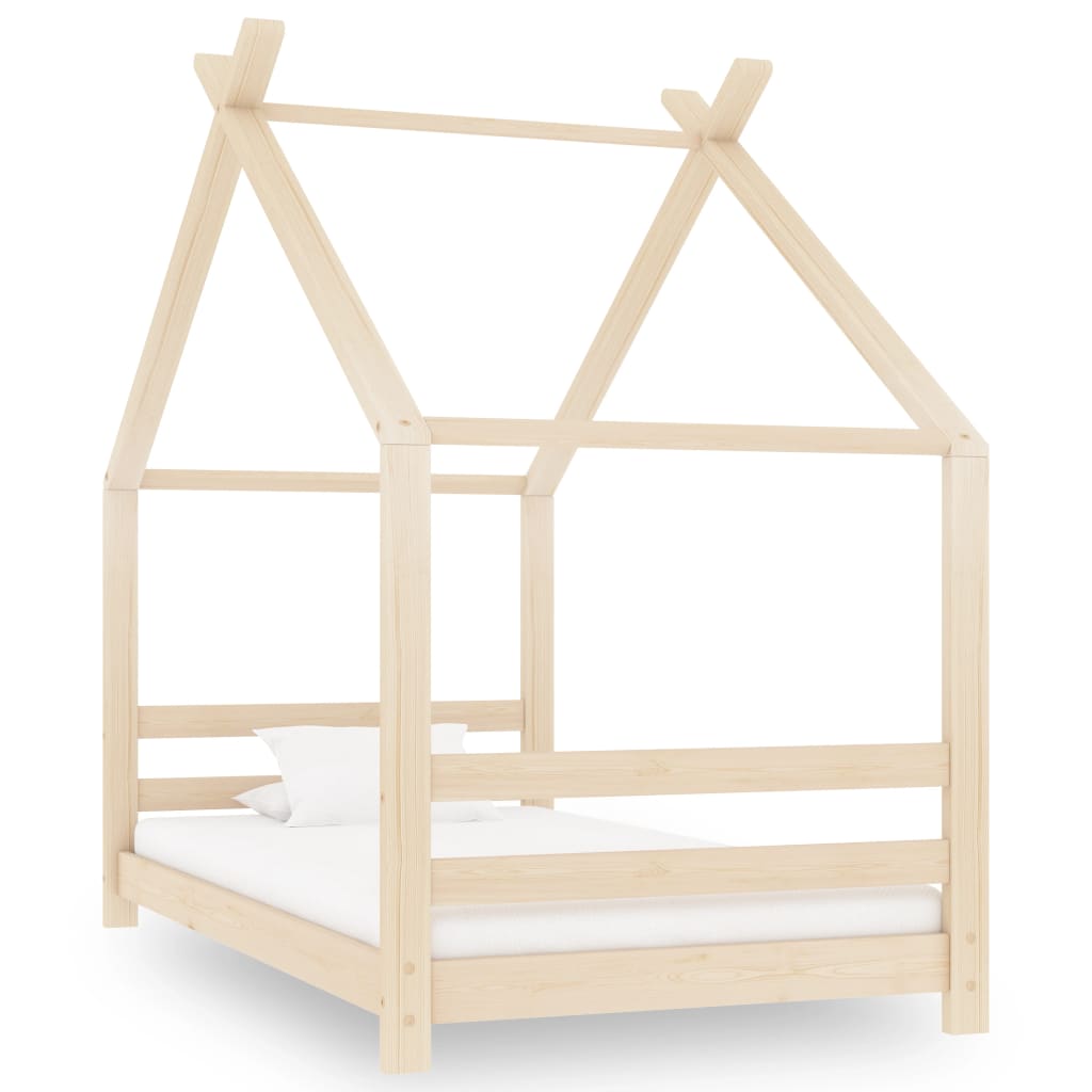 vidaXL Kids Bed Frame Solid Pine Wood 80x160 cm