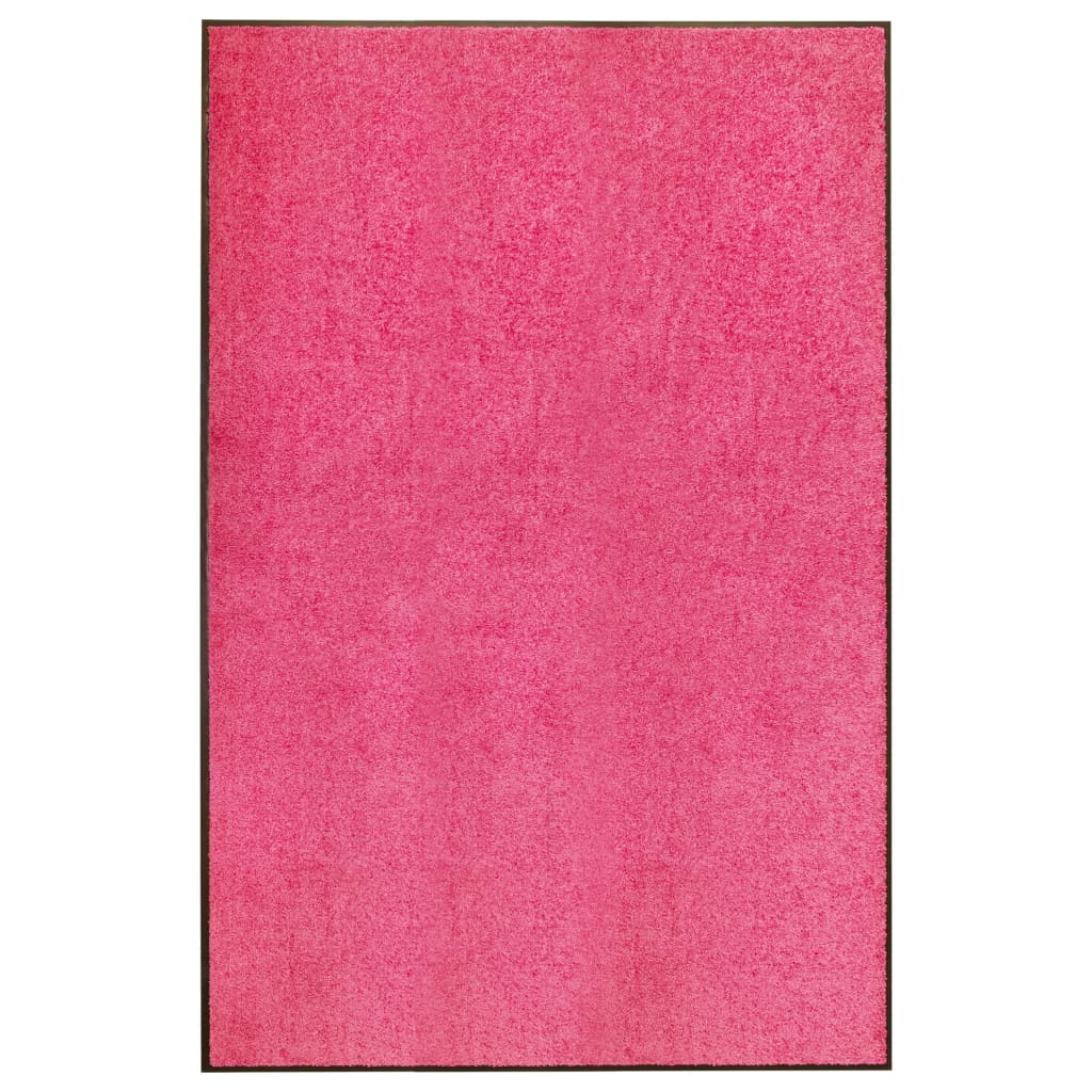 vidaXL Doormat Washable Pink 120x180 cm