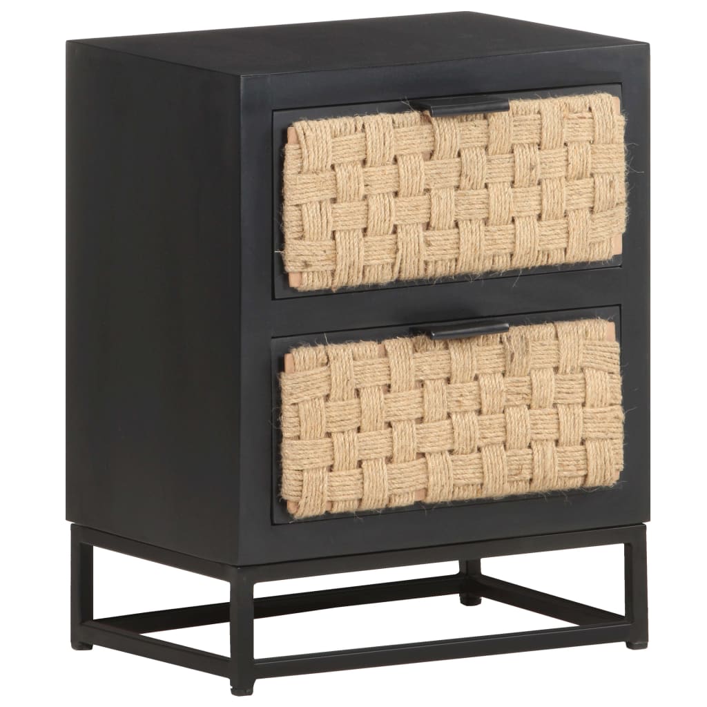 vidaXL Bedside Cabinet 40x30x50 cm Solid Mango Wood