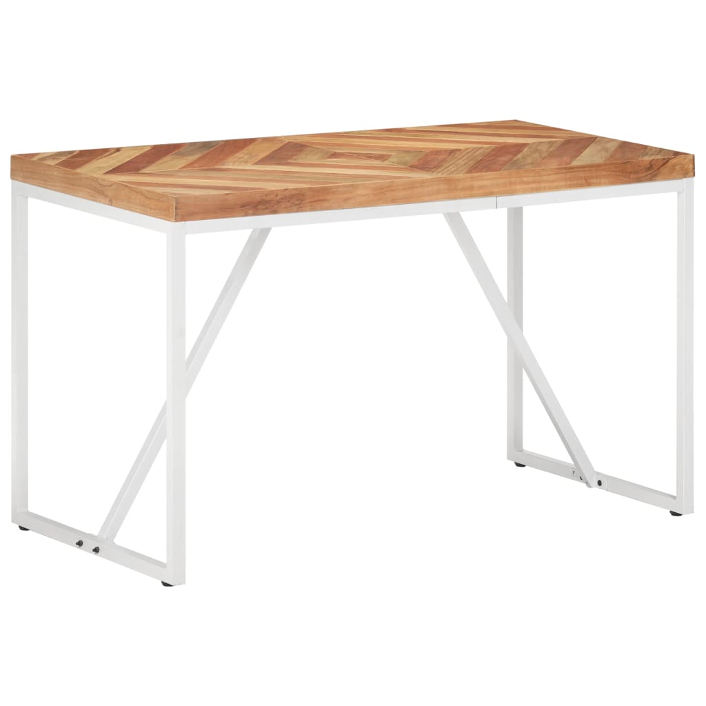 vidaXL Dining Table 120x60x76 cm Solid Acacia and Mango Wood