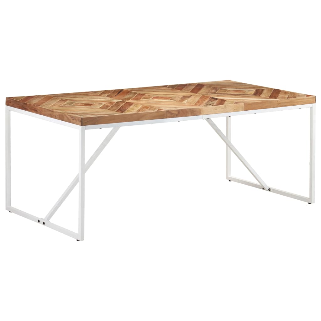vidaXL Dining Table 180x90x76 cm Solid Acacia and Mango Wood