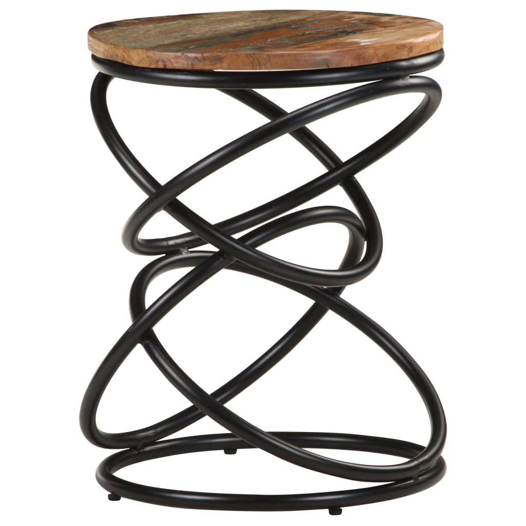 vidaXL End Table 40x40x52 cm Solid Reclaimed Wood