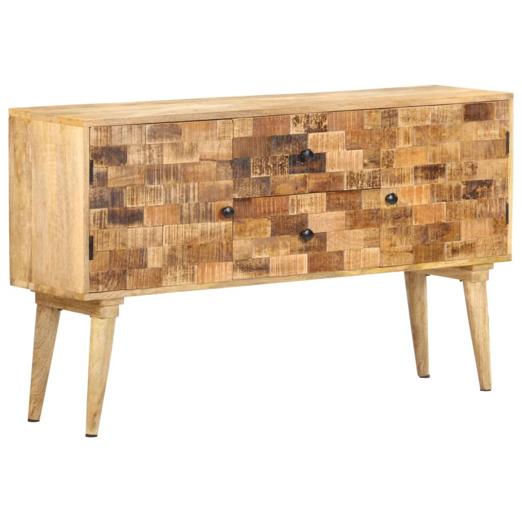 vidaXL Sideboard 120x30x70 cm Solid Mango Wood