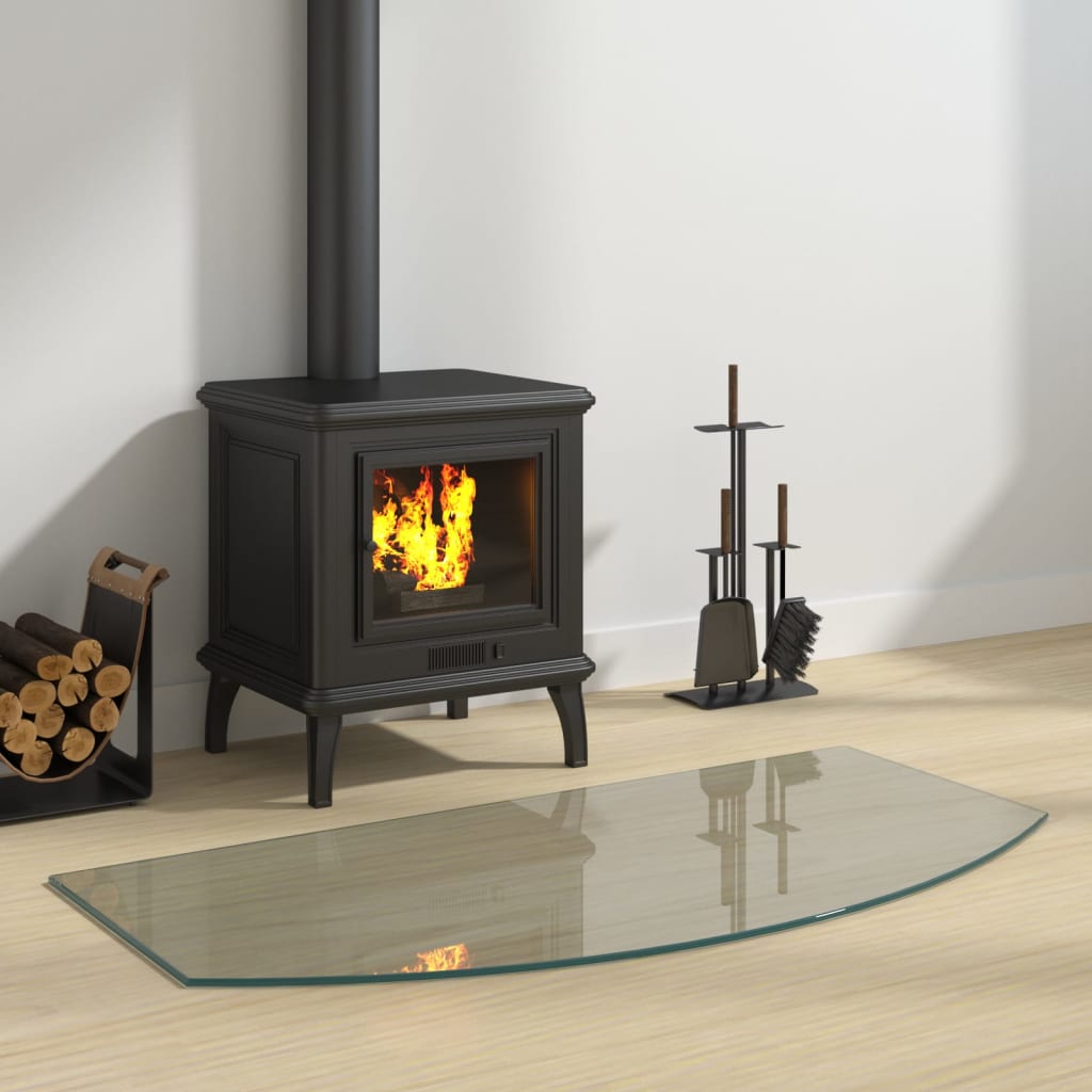 vidaXL Fireplace Glass Plate 100x50 cm