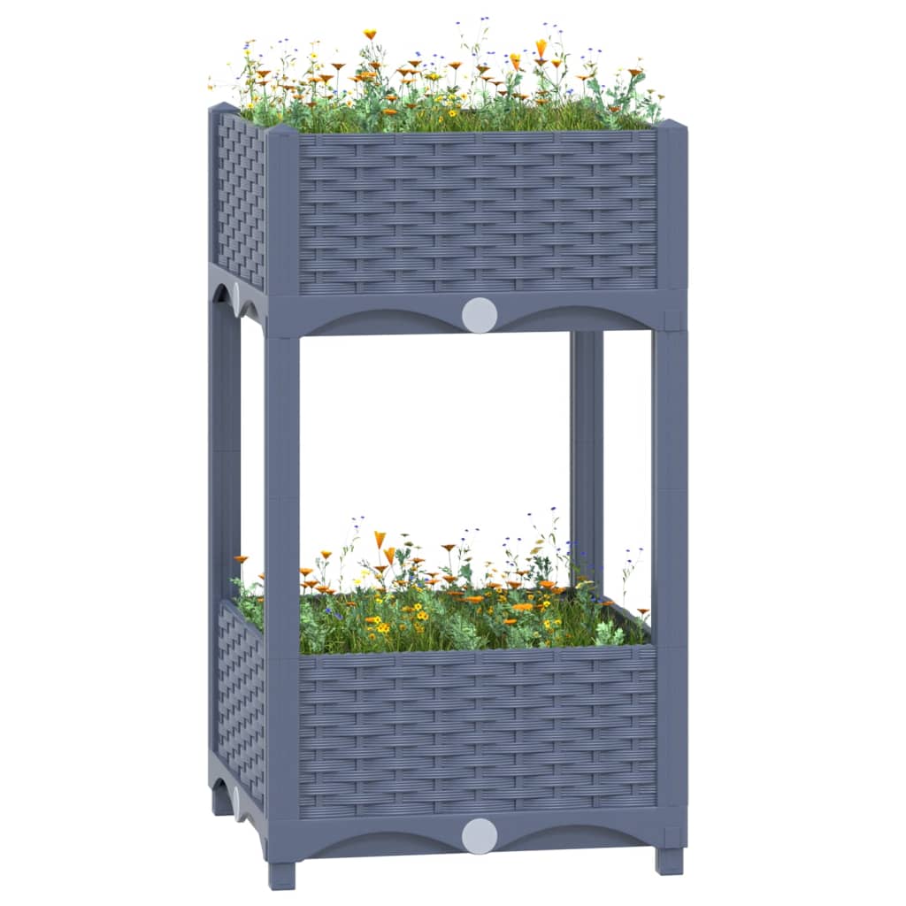 vidaXL Raised Bed 40x40x71 cm Polypropylene