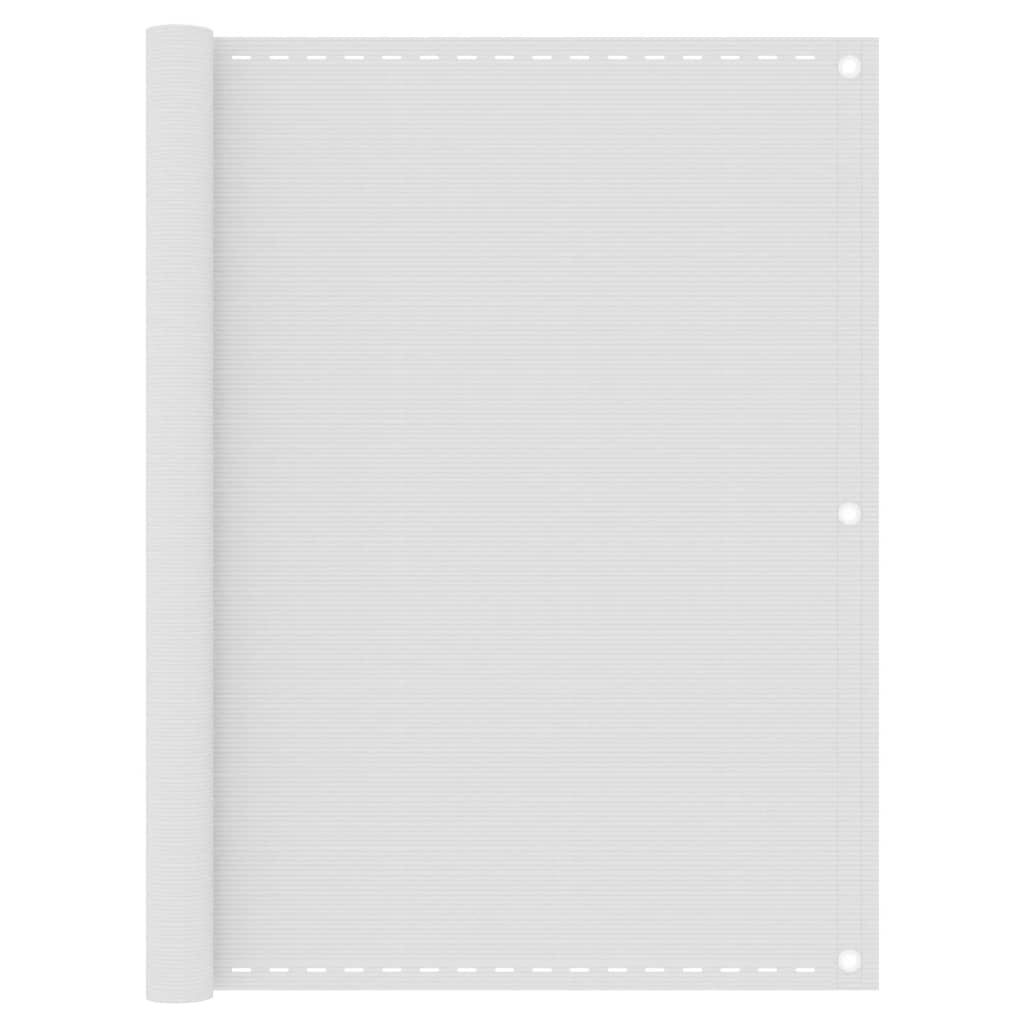 vidaXL Balcony Screen White 120x500 cm HDPE