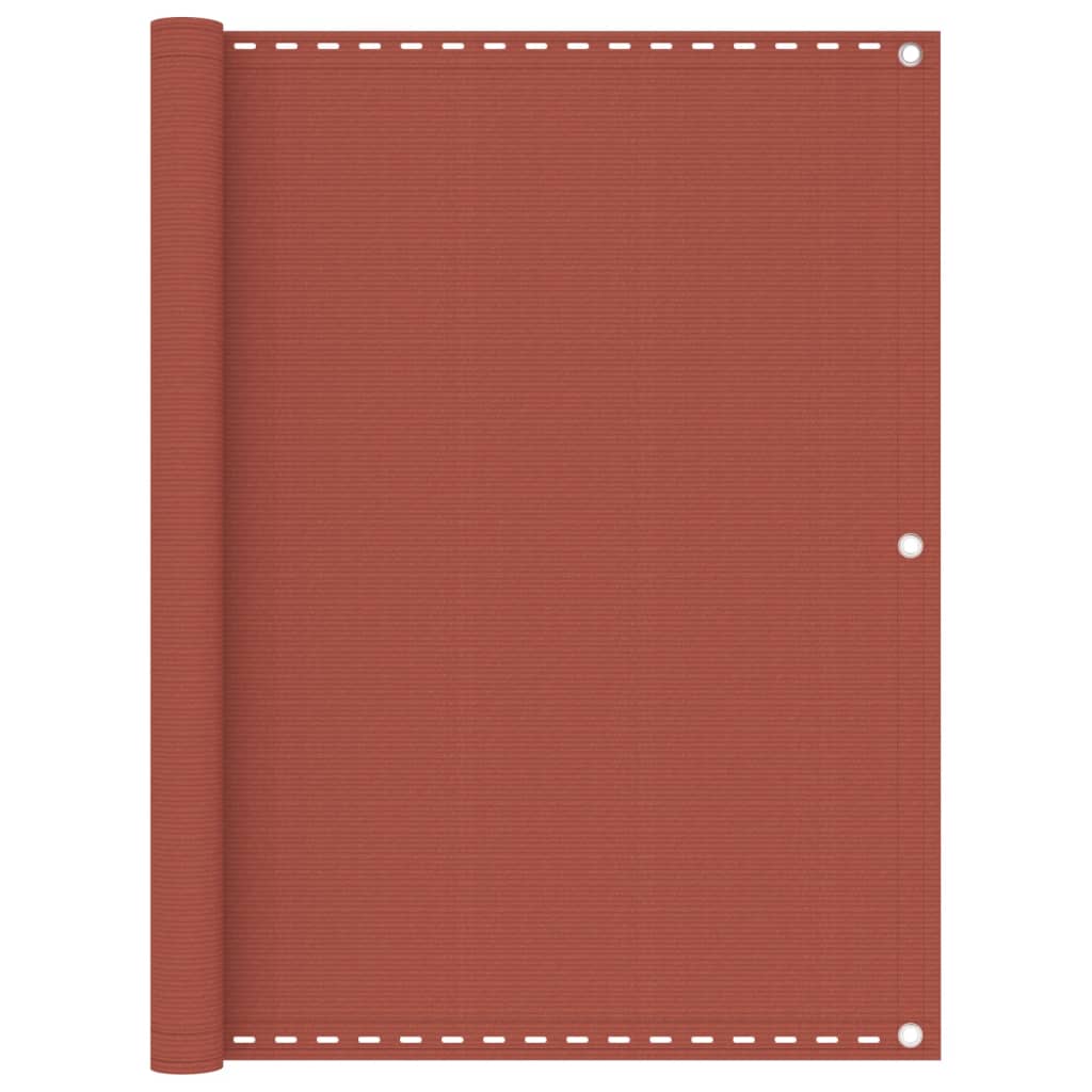 vidaXL Balcony Screen Terracotta 120x500 cm HDPE