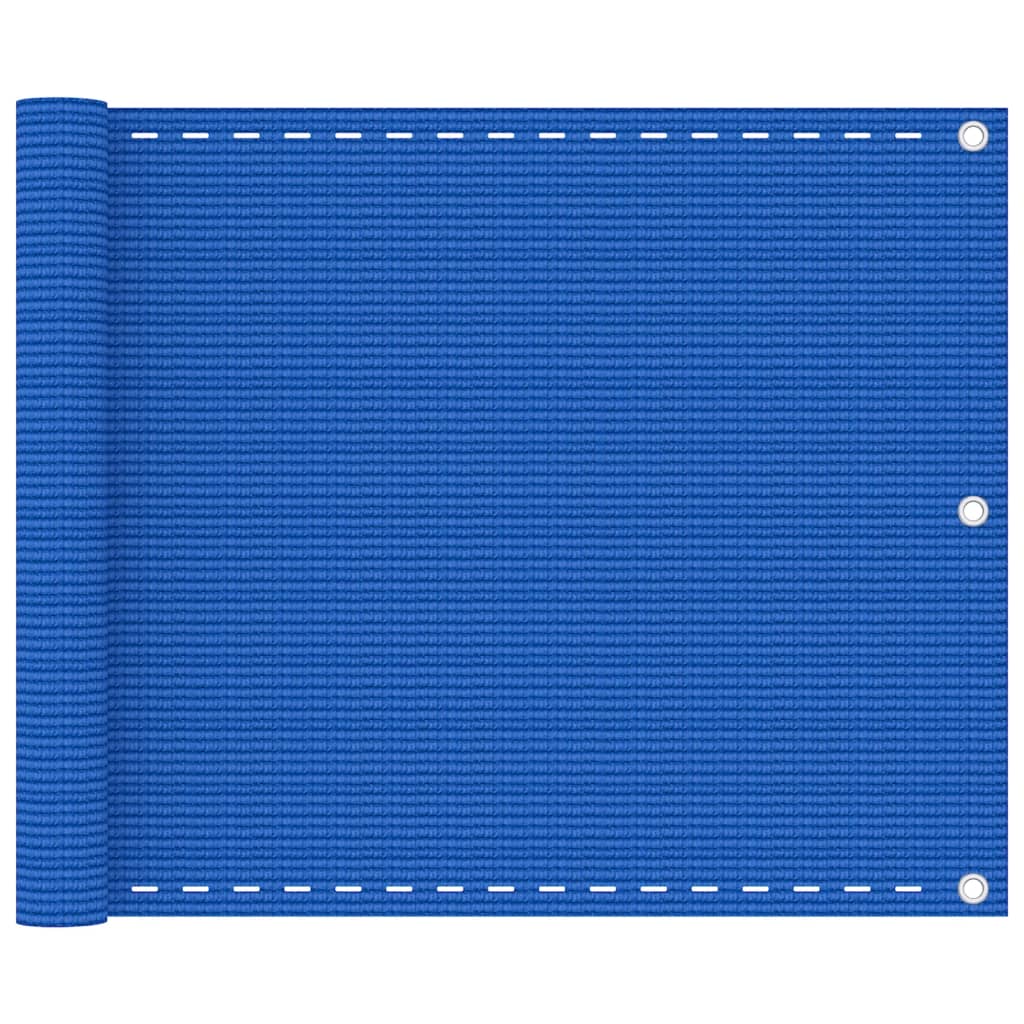 vidaXL Balcony Screen Blue 75x300 cm HDPE