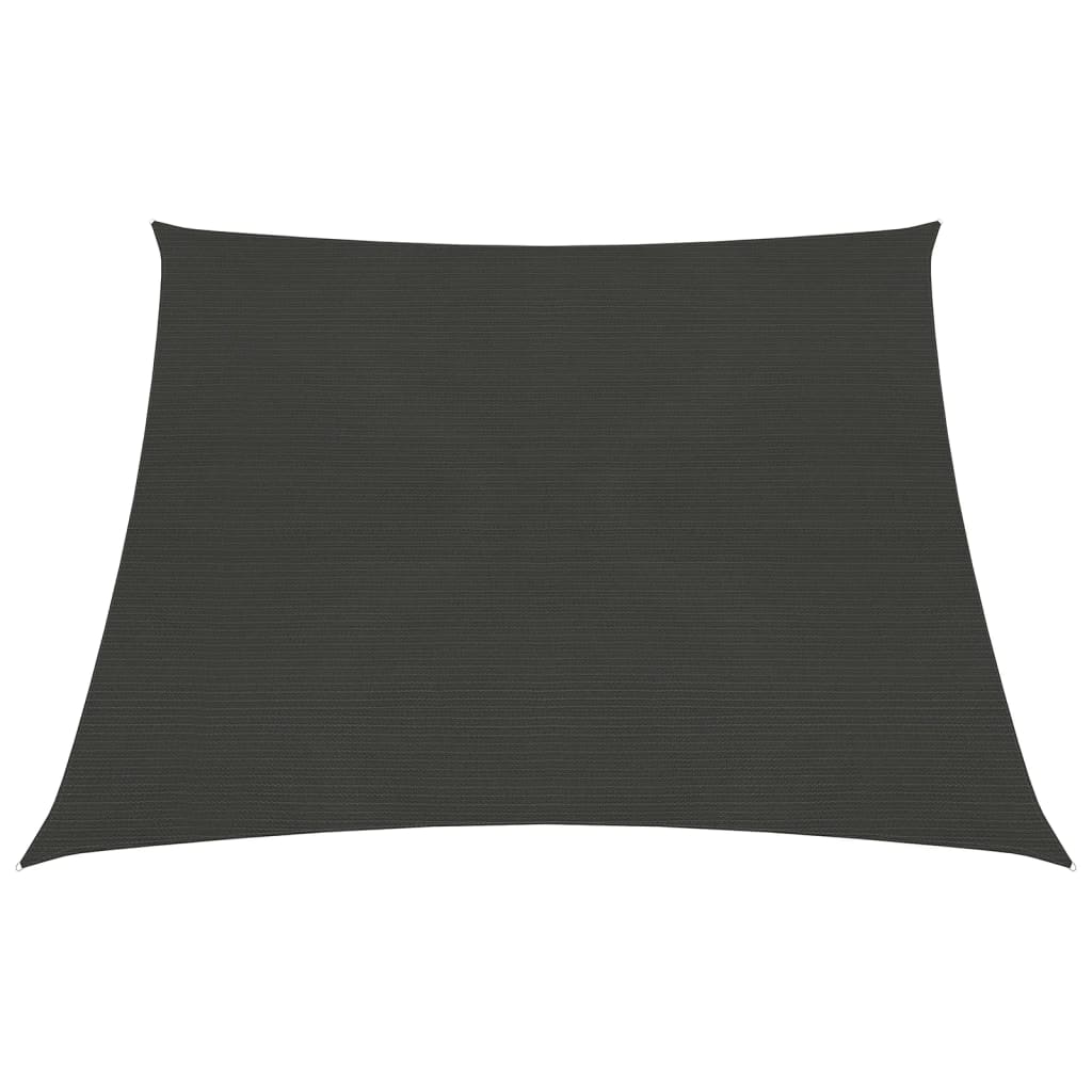 vidaXL Sunshade Sail 160 g/må_ Anthracite 4/5x4 m HDPE
