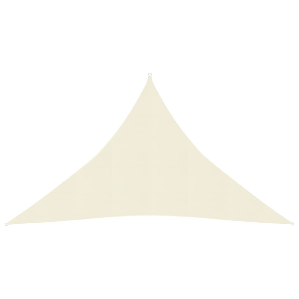vidaXL Sunshade Sail 160 g/må_ Cream 2.5x2.5x3.5 m HDPE