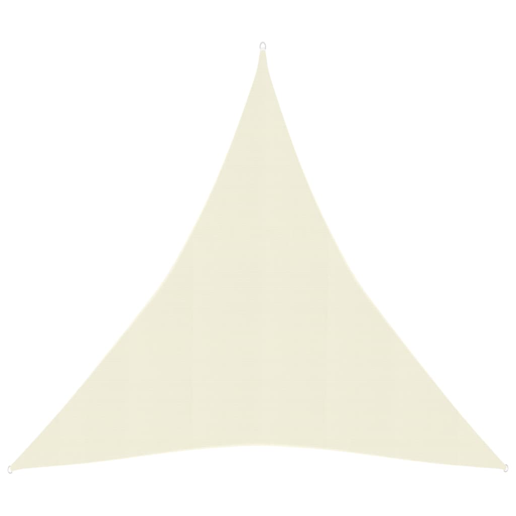 vidaXL Sunshade Sail 160 g/må_ Cream 3x4x4 m HDPE