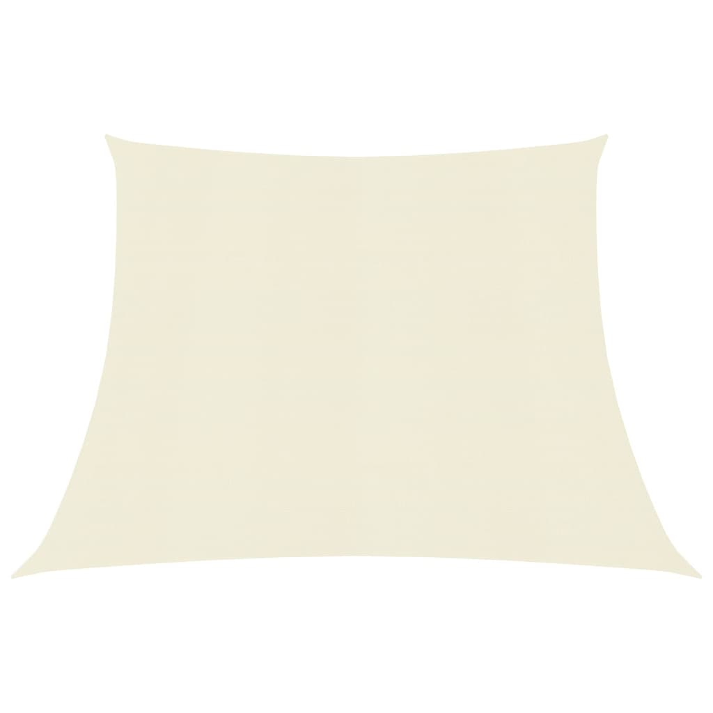 vidaXL Sunshade Sail 160 g/må_ Cream 3/4x3 m HDPE