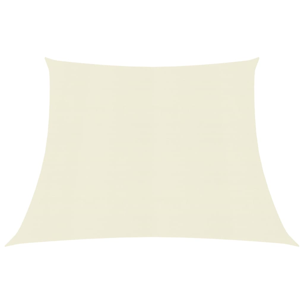 vidaXL Sunshade Sail 160 g/må_ Cream 4/5x3 m HDPE