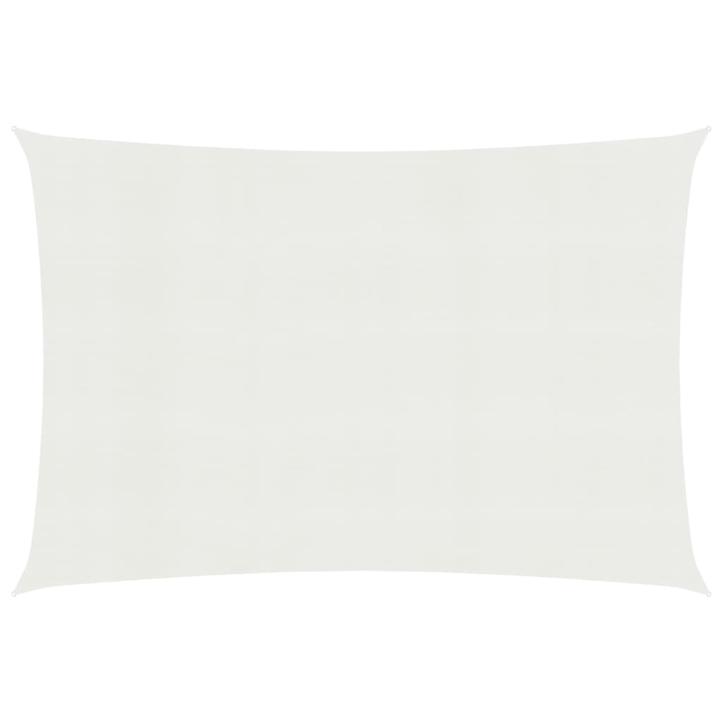 vidaXL Sunshade Sail 160 g/må_ White 2x5 m HDPE
