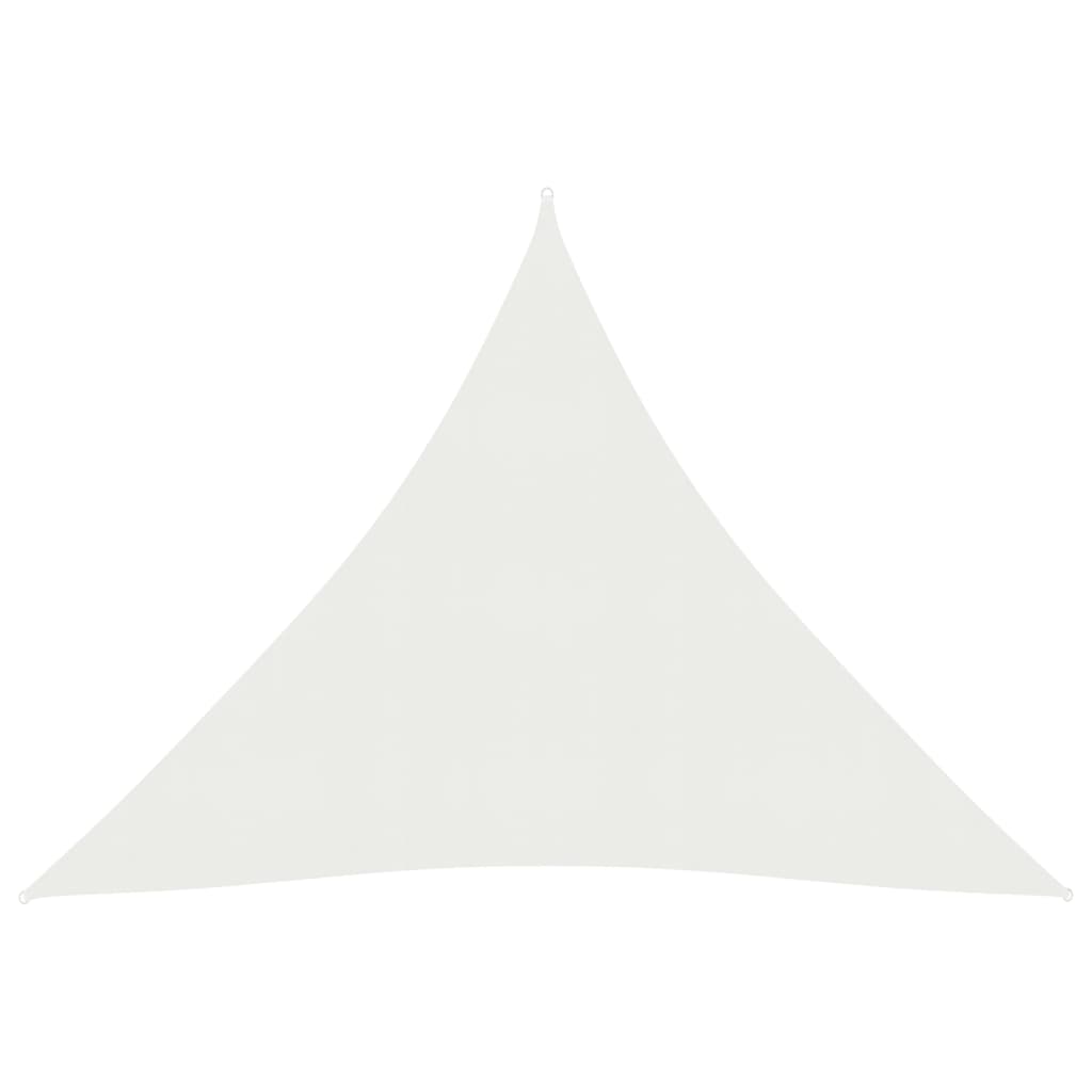 vidaXL Sunshade Sail 160 g/må_ White 4.5x4.5x4.5 m HDPE