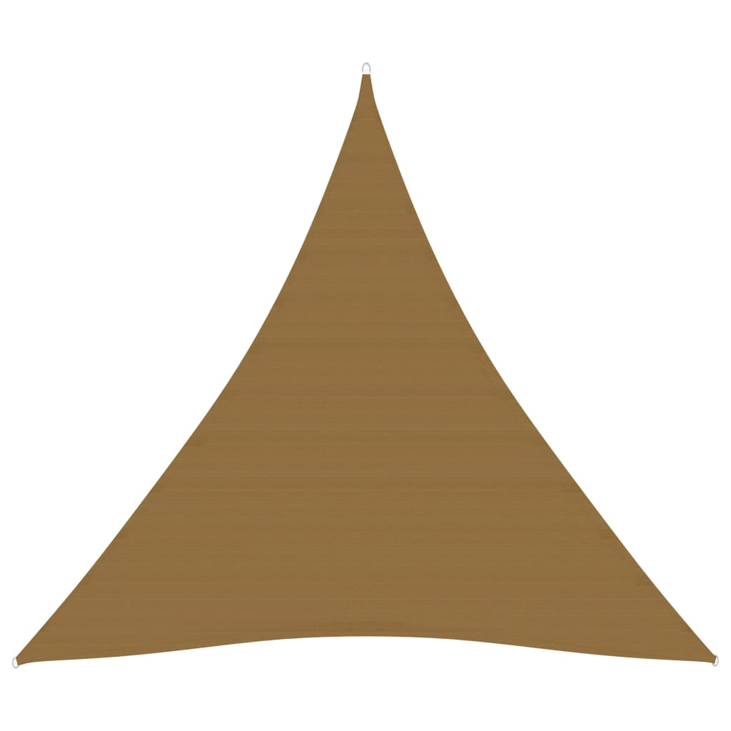 vidaXL Sunshade Sail 160 g/må_ Taupe 3x3x3 m HDPE