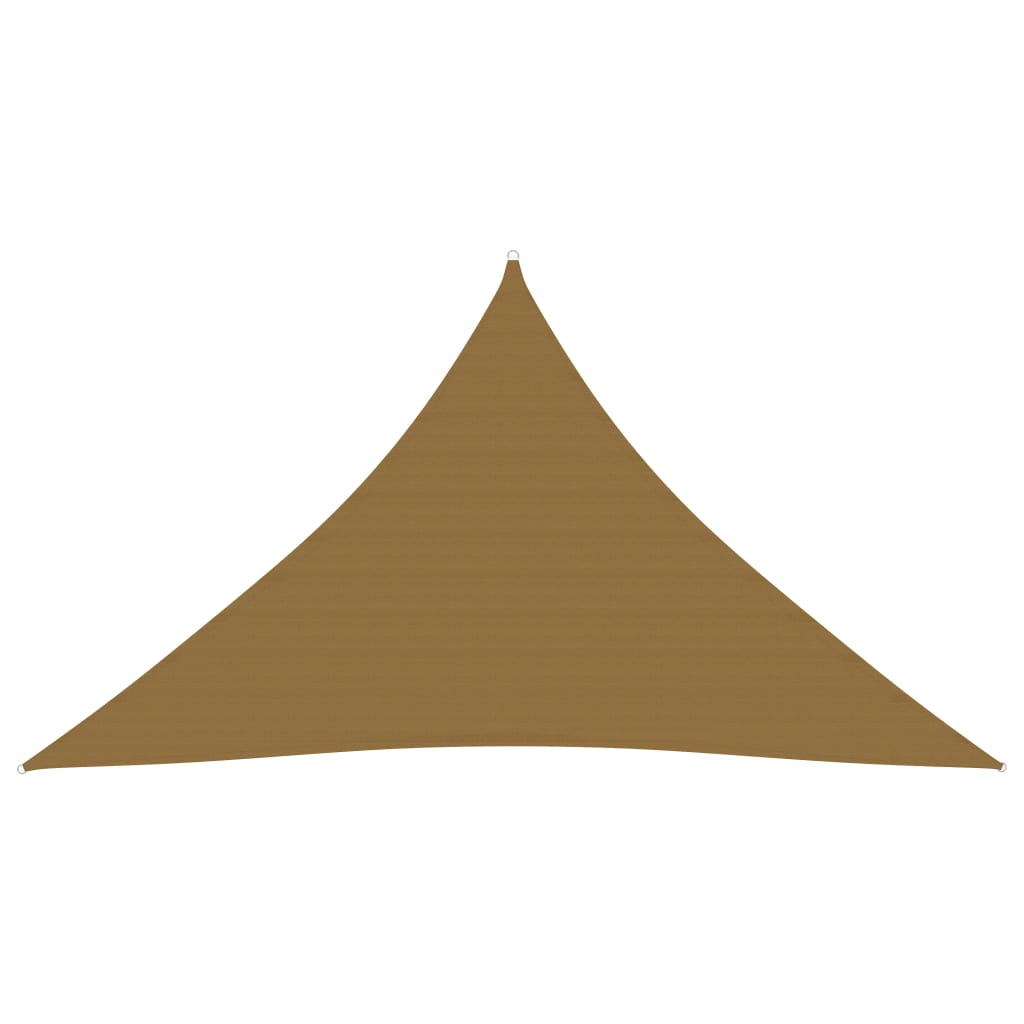 vidaXL Sunshade Sail 160 g/må_ Taupe 4x4x5.8 m HDPE