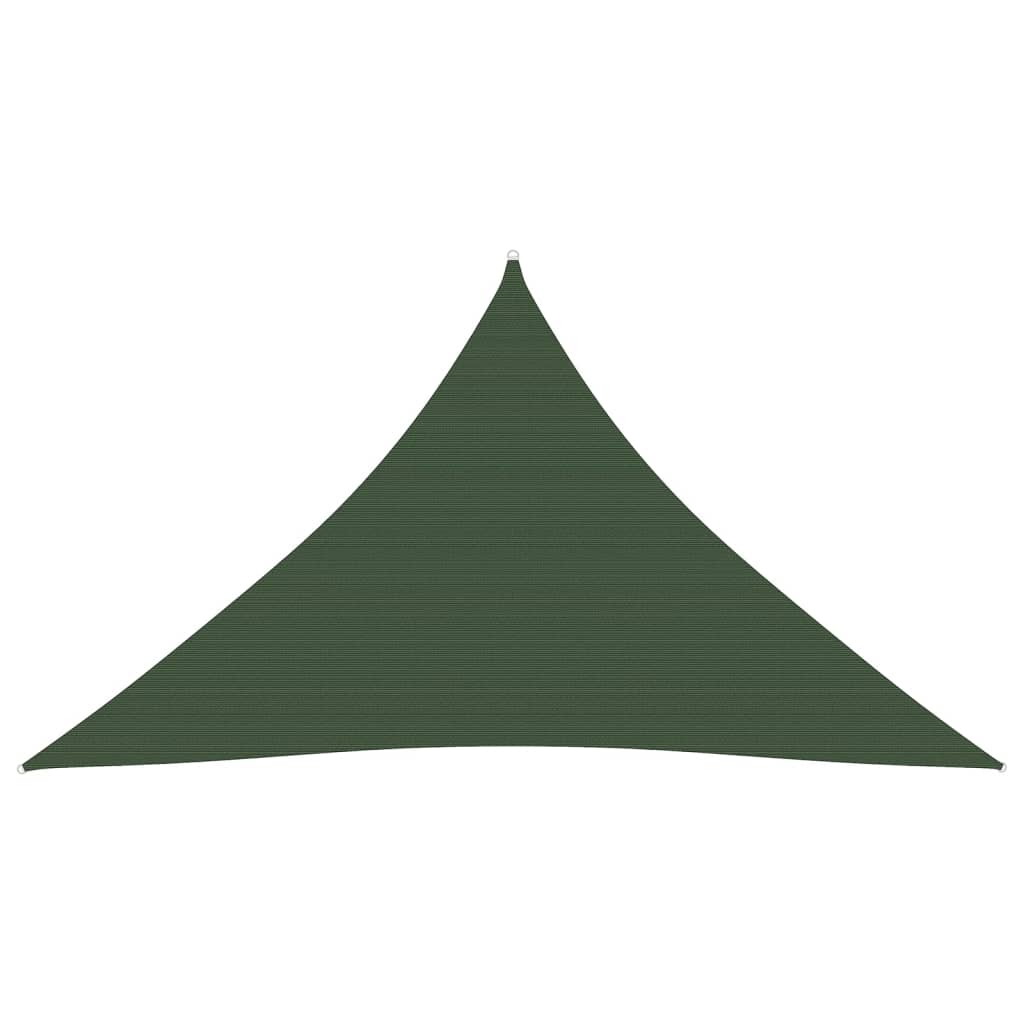vidaXL Sunshade Sail 160 g/må_ Dark Green 3x3x4.2 m HDPE