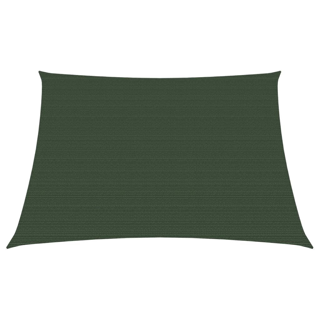 vidaXL Sunshade Sail 160 g/må_ Dark Green 3/4x2 m HDPE
