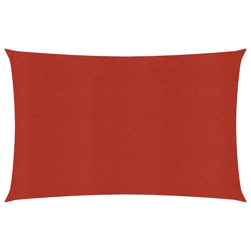 vidaXL Sunshade Sail 160 g/må_ Red 3.5x5 m HDPE