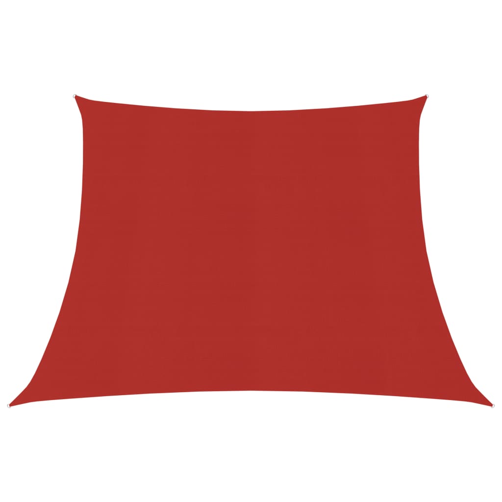 vidaXL Sunshade Sail 160 g/må_ Red 3/4x3 m HDPE