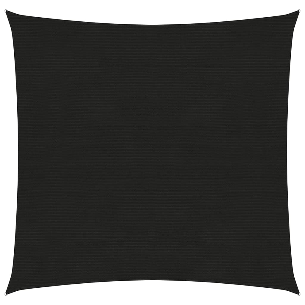 vidaXL Sunshade Sail 160 g/må_ Black 5x5 m HDPE