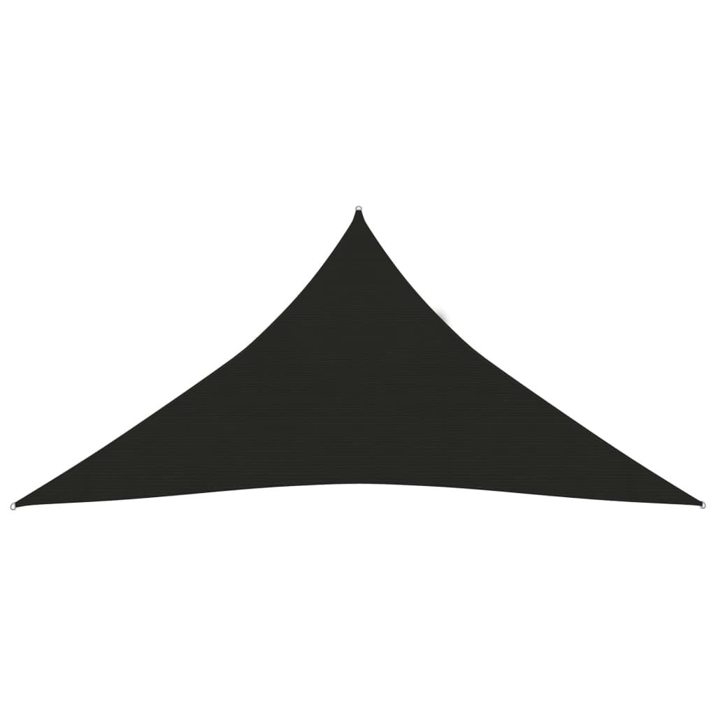 vidaXL Sunshade Sail 160 g/må_ Black 3x3x3 m HDPE