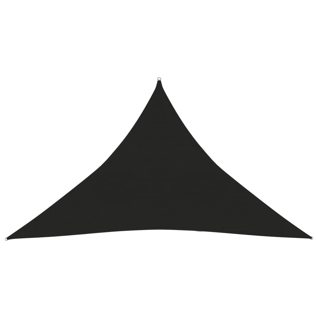 vidaXL Sunshade Sail 160 g/må_ Black 3.5x3.5x4.9 m HDPE