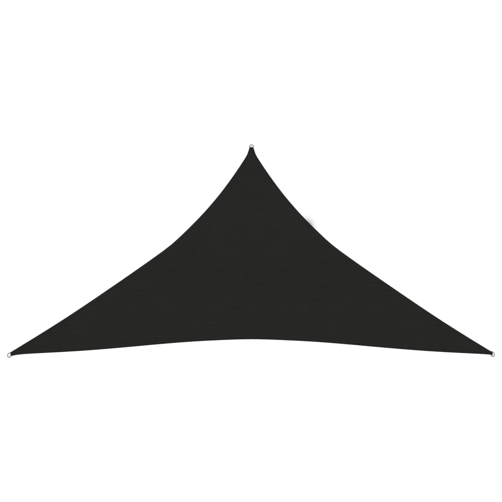 vidaXL Sunshade Sail 160 g/må_ Black 4x4x4 m HDPE