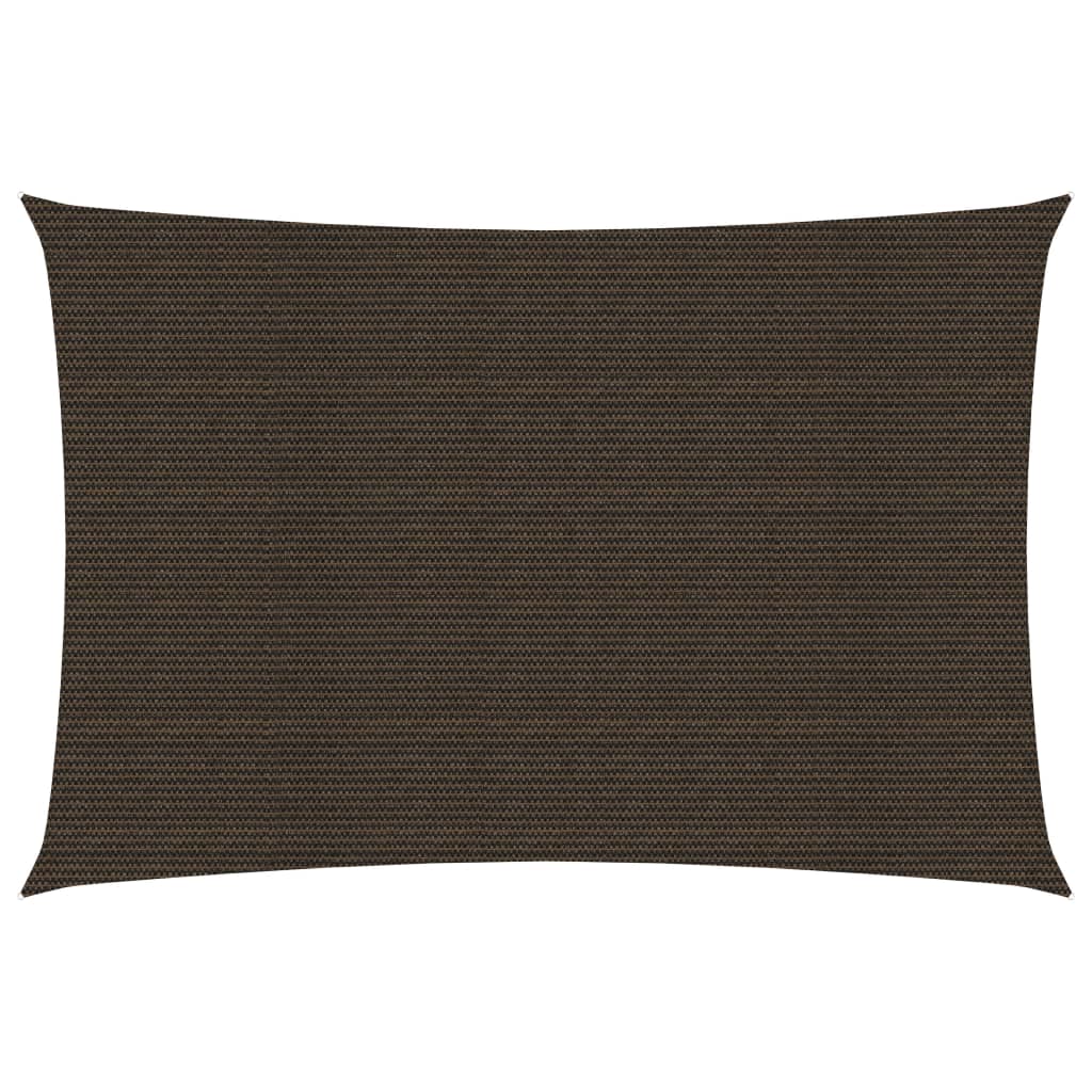 vidaXL Sunshade Sail 160 g/må_ Brown 2x4 m HDPE
