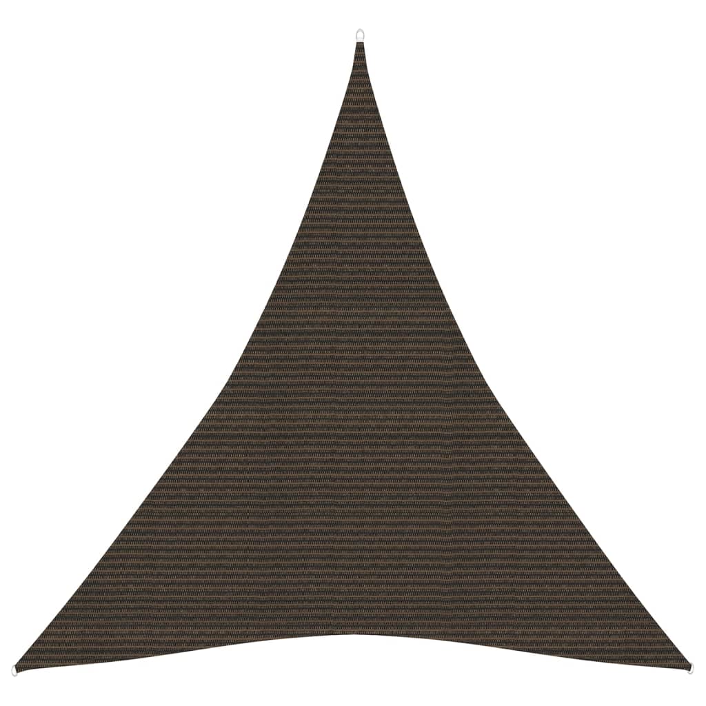 vidaXL Sunshade Sail 160 g/må_ Brown 3x4x4 m HDPE