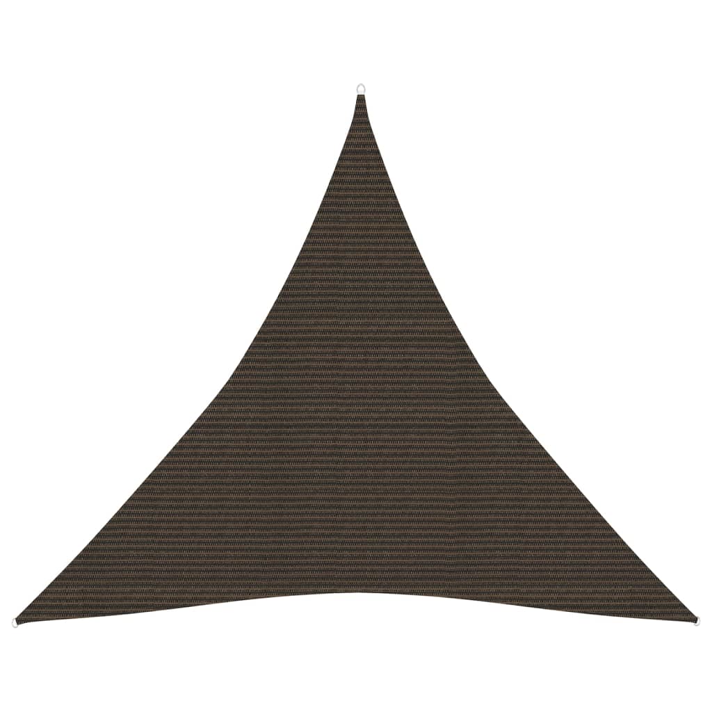 vidaXL Sunshade Sail 160 g/må_ Brown 4x4x4 m HDPE