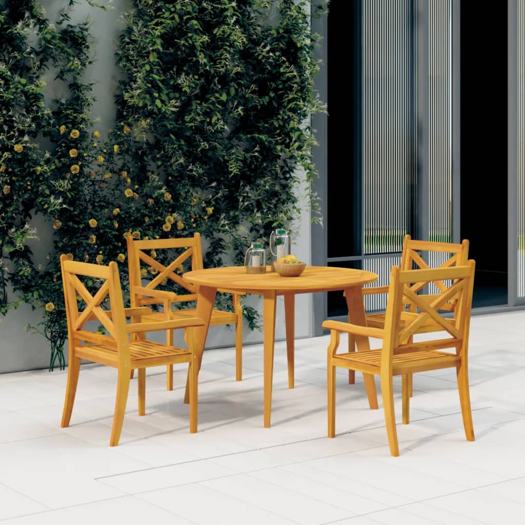 vidaXL Garden Table Ì÷110x75 cm Solid Wood Acacia