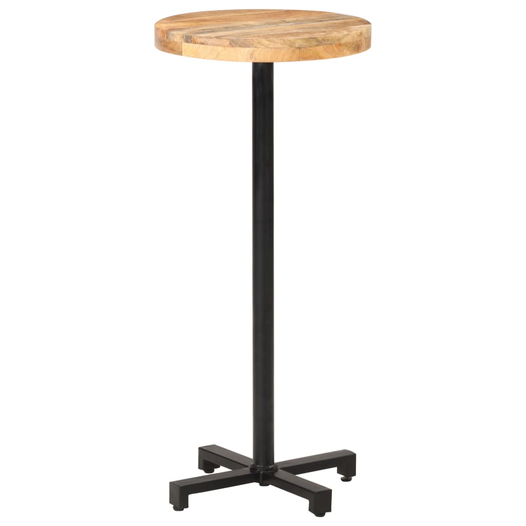 vidaXL Bar Table Round Ì÷50x110 cm Rough Mango Wood