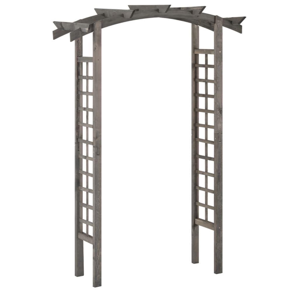 vidaXL Trellis Arch 150x50x210 cm Grey Impregnated Pinewood