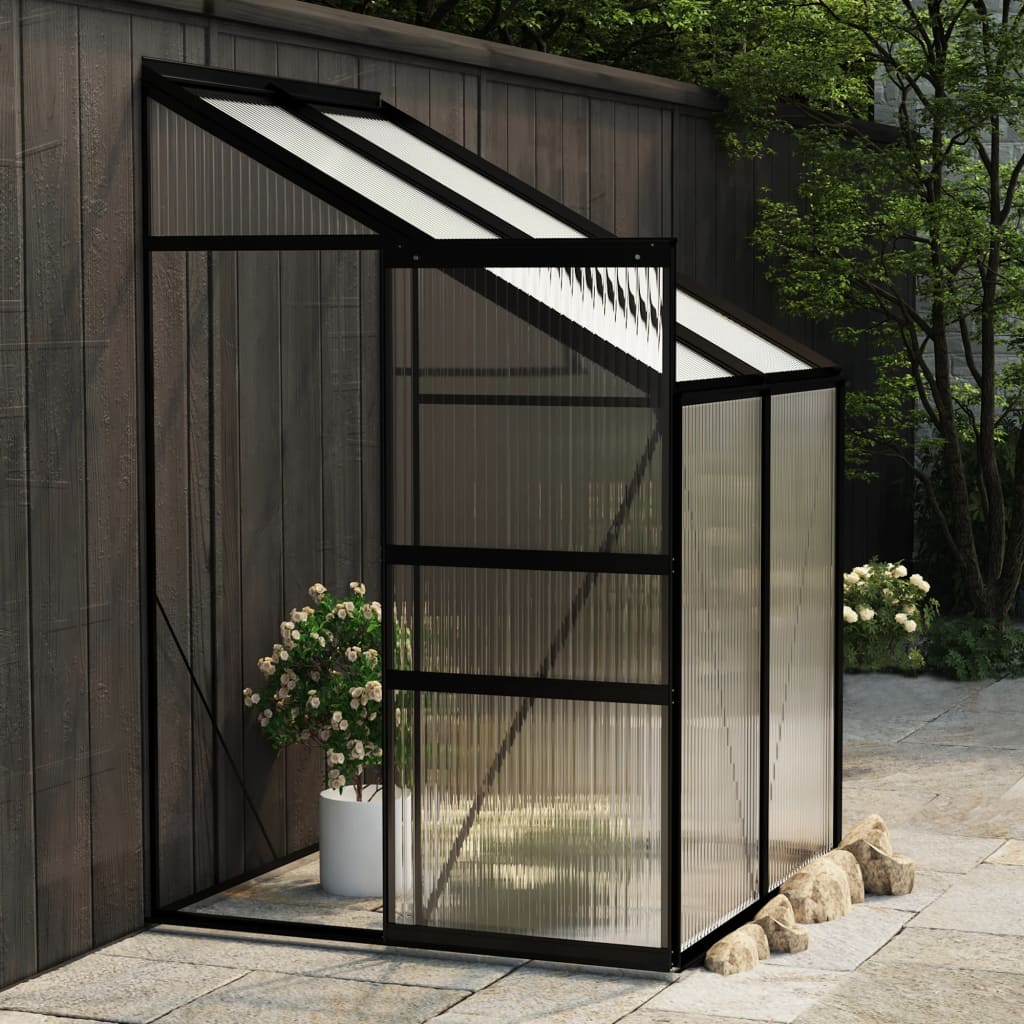 vidaXL Greenhouse Anthracite Aluminium 2.7 må_