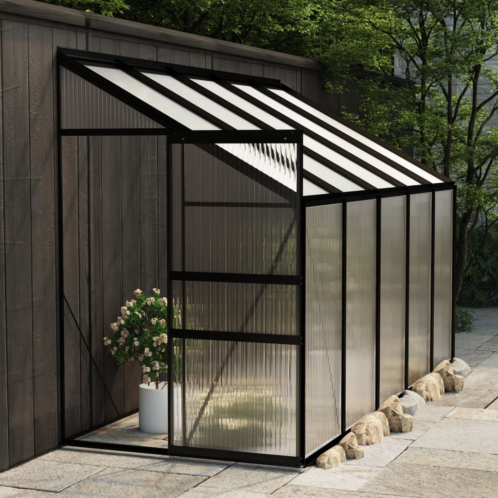 vidaXL Greenhouse Anthracite Aluminium 6.5 må_