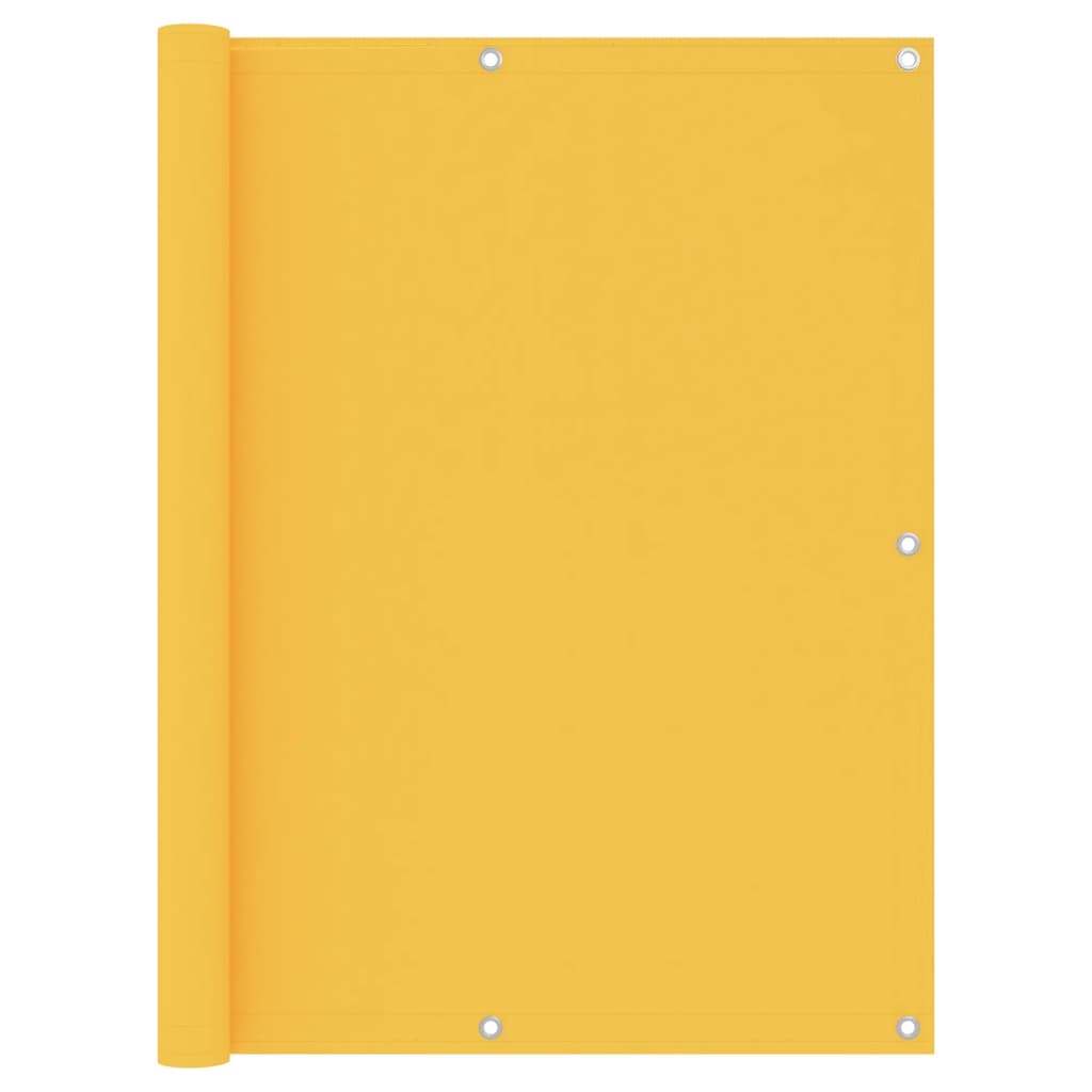 vidaXL Balcony Screen Yellow 120x300 cm Oxford Fabric