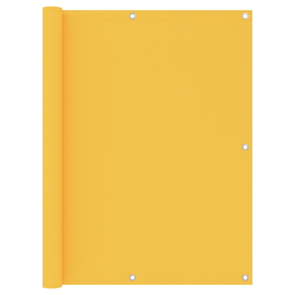 vidaXL Balcony Screen Yellow 120x400 cm Oxford Fabric