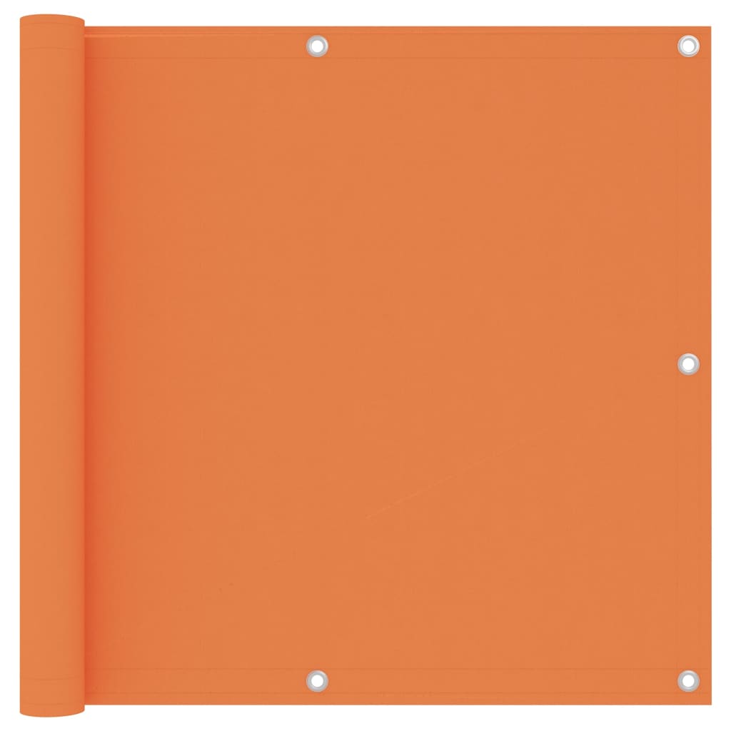 vidaXL Balcony Screen Orange 90x600 cm Oxford Fabric