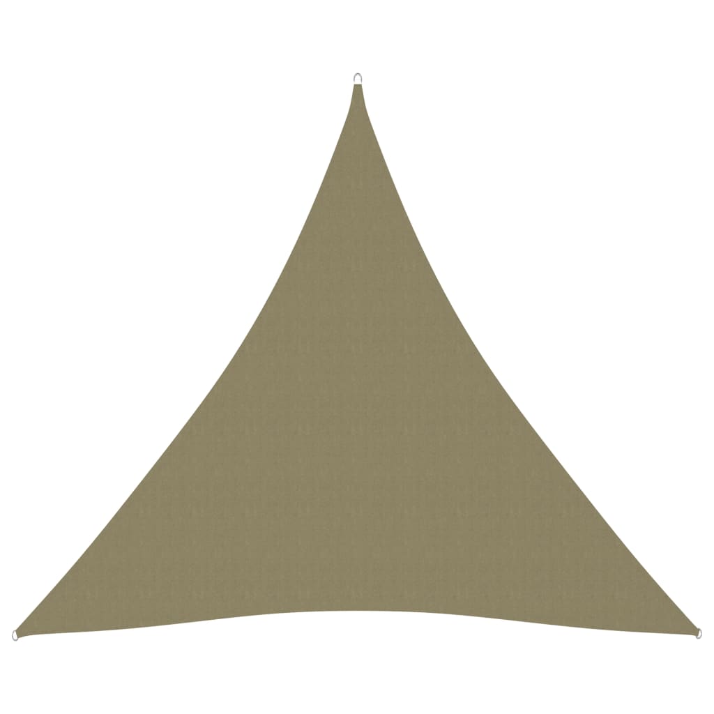vidaXL Sunshade Sail Oxford Fabric Triangular 4.5x4.5x4.5 m Beige