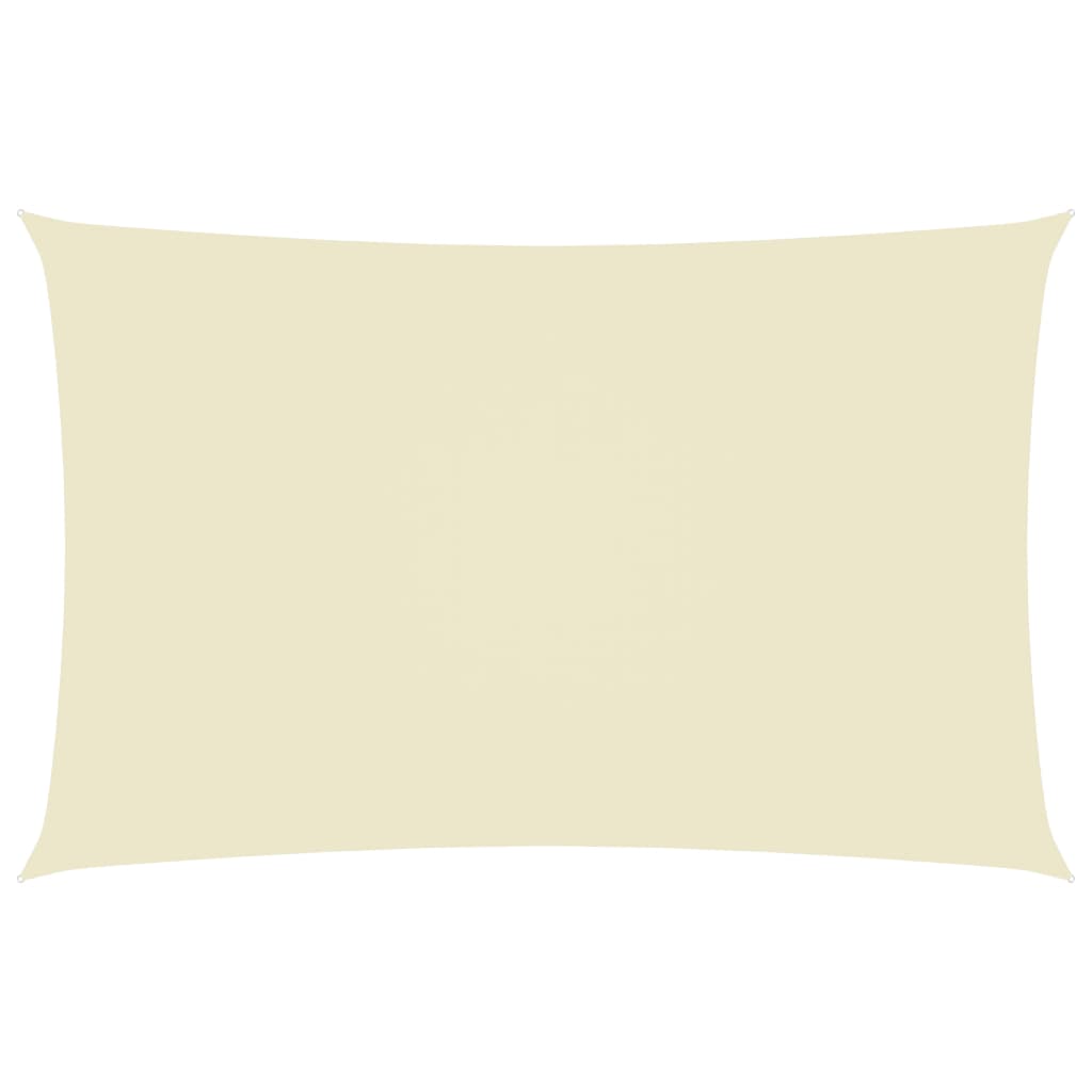 vidaXL Sunshade Sail Oxford Fabric Rectangular 2x5 m Cream