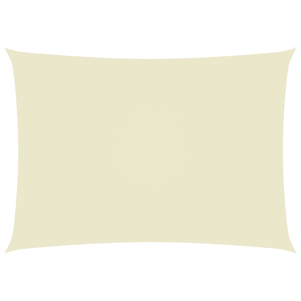 vidaXL Sunshade Sail Oxford Fabric Rectangular 2.5x5 m Cream