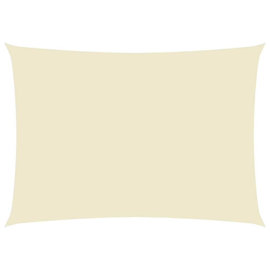 vidaXL Sunshade Sail Oxford Fabric Rectangular 3x5 m Cream