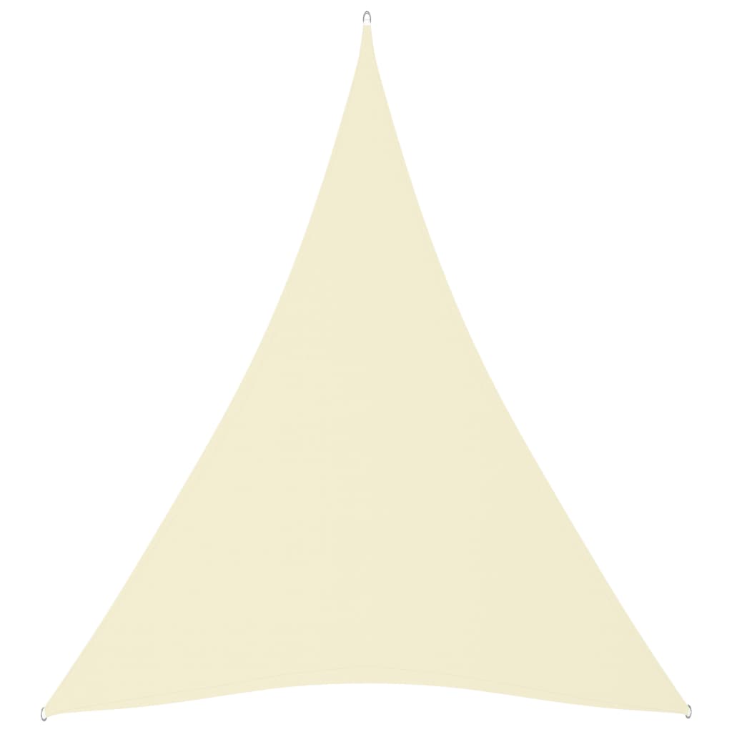 vidaXL Sunshade Sail Oxford Fabric Triangular 3x4x4 m Cream
