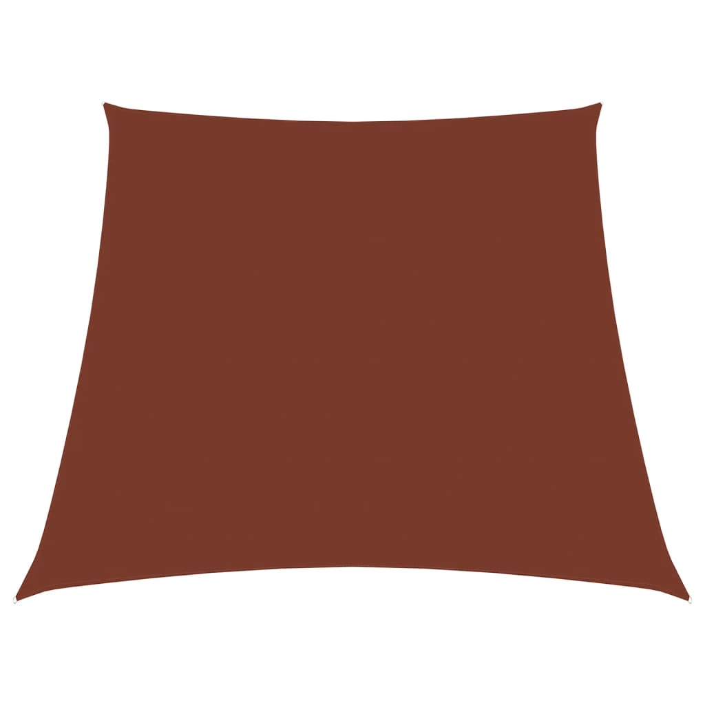 vidaXL Sunshade Sail Oxford Fabric Trapezium 3/5x4 m Terracotta